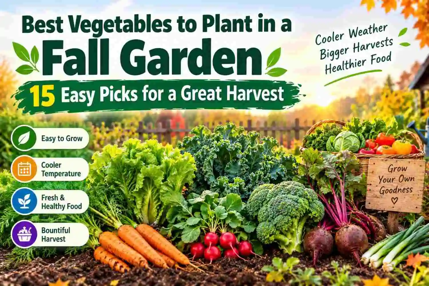 Best Vegetables to Plant in a Fall Garden: 15 Easy Picks for a Great Harvest